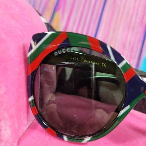 Gucci Sunglasses Red Green White Black Authentic NWT main image 10